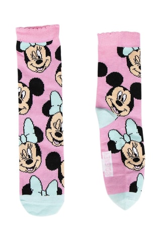 4 pares de meias Minnie Disney - Multicor
