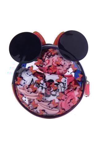 5 pares de meias Minnie Disney - Rosa e branco
