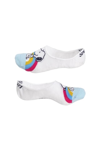 3 pares de meias curtas Snoopy Branco