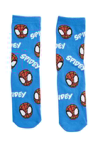 3 pares de meias Vingadores Marvel - Vermelho, azul-cobalto e verde