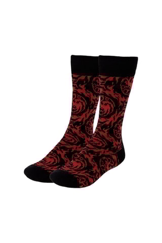 3 pares de meias House of the Dragon - Vermelho
