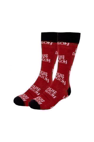3 pares de meias House of the Dragon - Vermelho