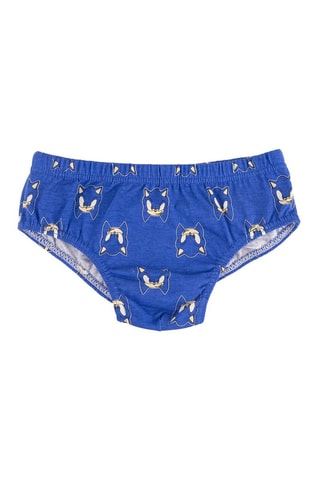 3 cuecas Sonic Branco, vermelho e azul-cobalto