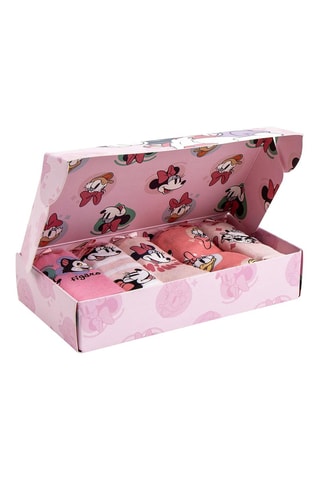 5 cuecas Minnie e amigos Disney - Rosa e branco