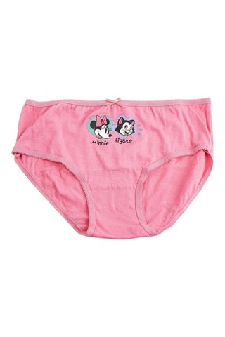 5 cuecas Minnie e amigos Disney - Rosa e branco