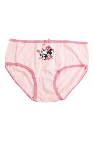 5 cuecas Minnie e amigos Disney - Rosa e branco