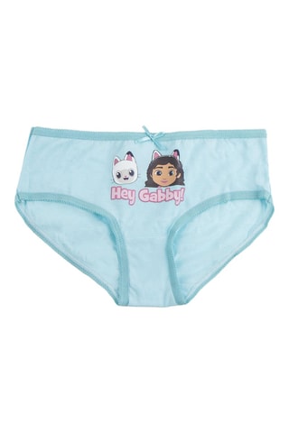 3 cuecas Gabby e a Casa de Bonecas - Azul-celeste e branco