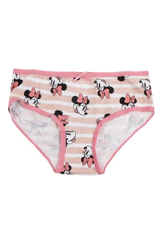 3 cuecas Minnie e amigos Disney - Rosa e branco