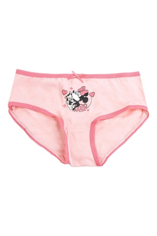 3 cuecas Minnie e amigos Disney - Rosa e branco