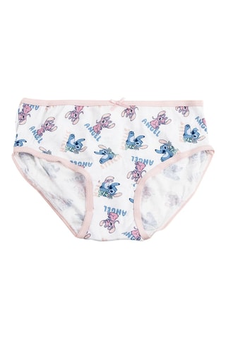 5 cuecas Stitch Lilo e Stitch Disney - Azul-celeste e branco