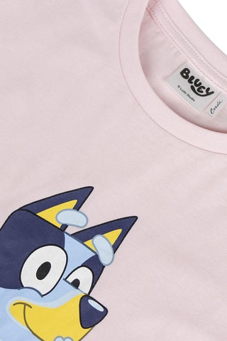 Pijama Bluey Rosa e branco