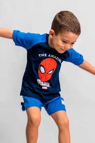 Pijama Homem-Aranha Os Vingadores Marvel - Azul