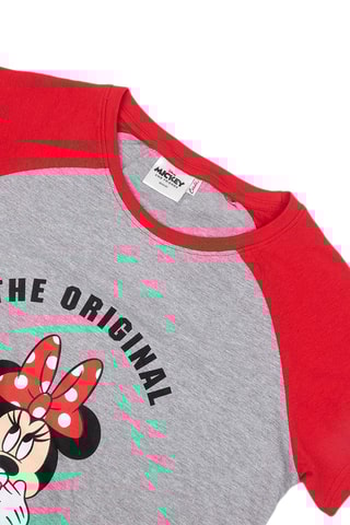 Pijama Minnie Disney Vermelho e cinzento