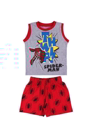 Pijama Homem-Aranha Os Vingadores Marvel  Cinzento mesclado e vermelho
