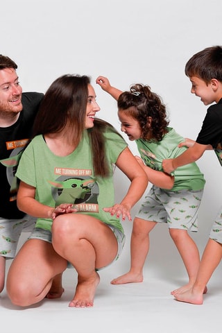 Pijama The Mandalorian Star Wars Preto e cinzento
