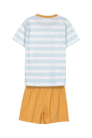 Pijama Bluey Azul-celeste e mostarda