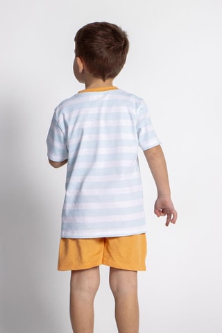 Pijama Bluey Azul-celeste e mostarda
