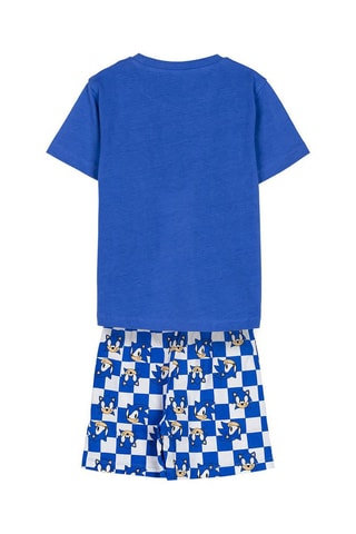 Pijama Sonic Azul-elétrico e branco