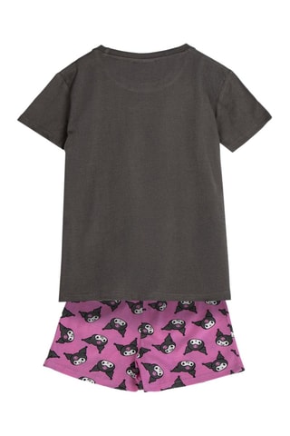 Pijama Kuromi Hello Kitty Sanrio - Cinzento-escuro e rosa