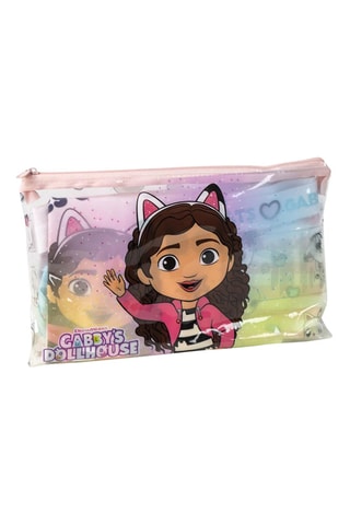 Pijama e estojo de transporte Gabby e a Casa Mágica - Branco e rosa