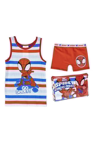 Pijama e estojo de transporte do Spider-Man e seus amigos extraordinários Marvel - Branco e vermelho