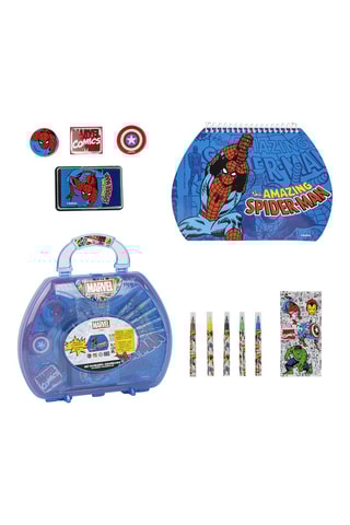 Maleta de Colorir Os Vingadores Marvel - 10 peças - Azul