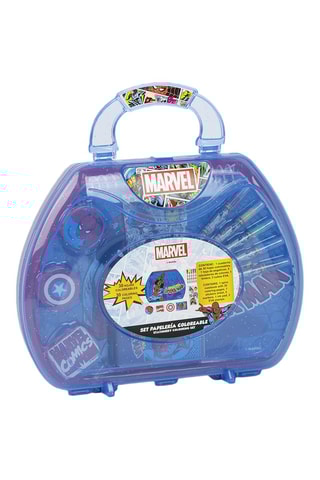 Maleta de Colorir Os Vingadores Marvel - 10 peças - Azul