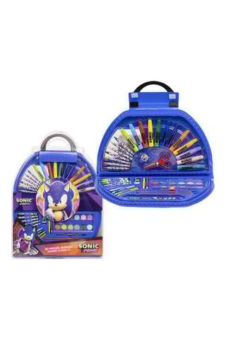 Maleta de colorir Sonic - 50 peças - Azul-escuro