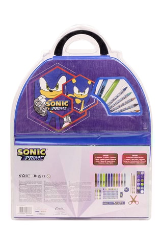 Maleta de colorir Sonic - 50 peças - Azul-escuro