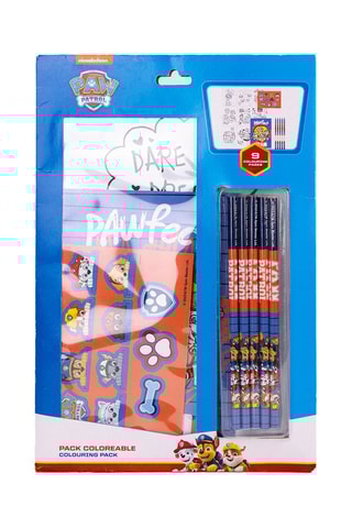 Kit de colorir Patrulha Pata 26 peças - Azul