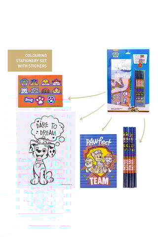 Kit de colorir Patrulha Pata 26 peças - Azul