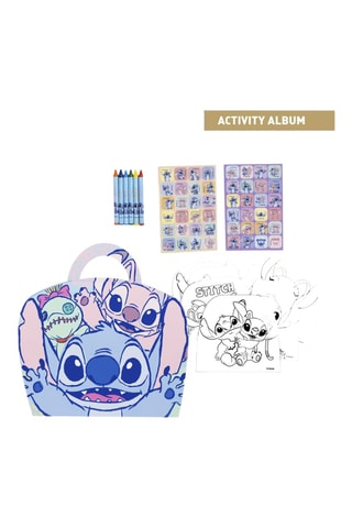 Maleta de colorir Stitch Lilo e Stitch Disney - 13 peças - Azul