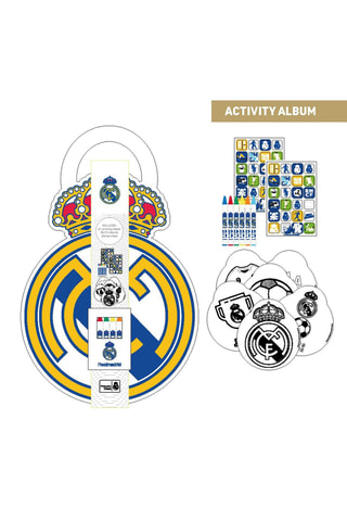 Maleta de colorir Real Madrid - 14 peças - Branco