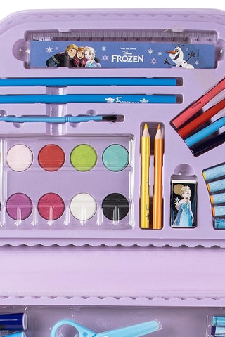 Maleta de colorir pelas Elsa e Anna Frozen Disney - 50 peças - Malva