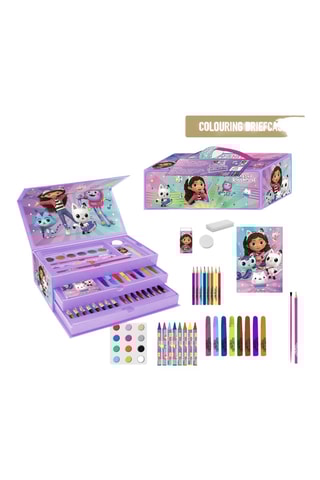 Maleta de colorir A Casa das Bonecas de Gabby - 42 peças - Malva