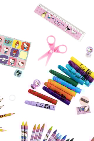 Maleta de colorir Hello Kitty Sanrio - 43 peças