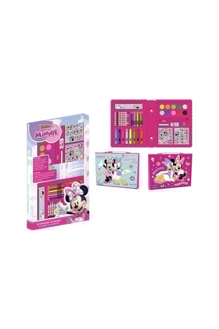 Conjunto de papelaria Minnie Disney - Rosa