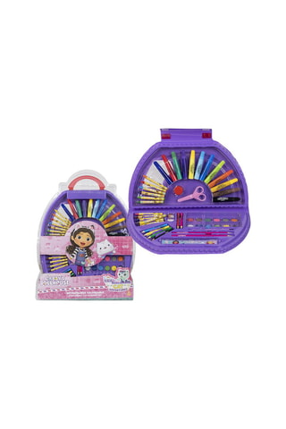 Mala de colorir Gabby e a Casa Mágica - 50 peças - Malva