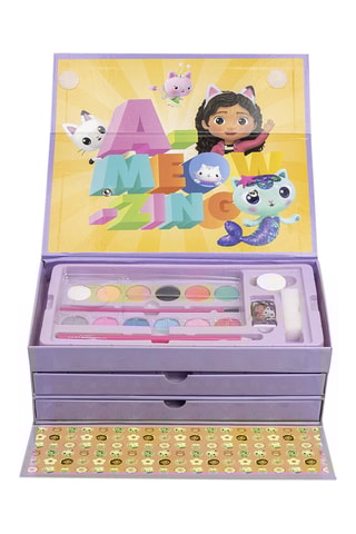 Mala de colorir Gabby e a Casa Mágica - 42 peças - Malva