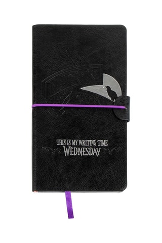 Caderno Wednesday Addams - Preto