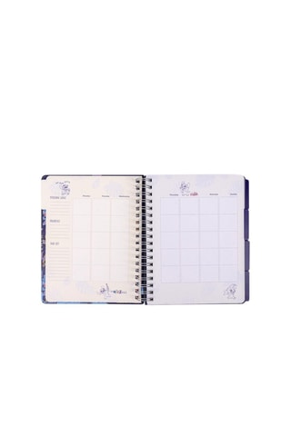 Agenda semanal Lilo et Stitch Disney Verde e azul-marinho
