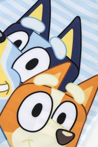 T-shirt de banho Bandit e Chili Bluey - Azul-claro
