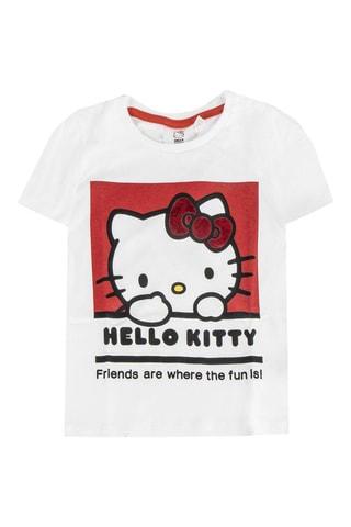 T-shirt Hello Kitty Sanrio - Branco