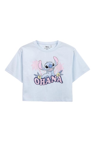 Crop top Stitch Lilo e Stitch Disney - Rosa-maquilhagem