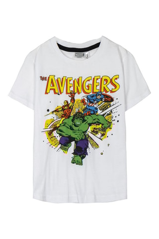 T-shirt Os Vingadores Marvel Branco