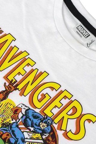 T-shirt Os Vingadores Marvel Branco