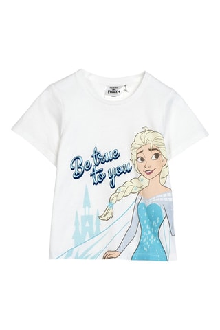 T-shirt Elsa Frozen Disney - Branco