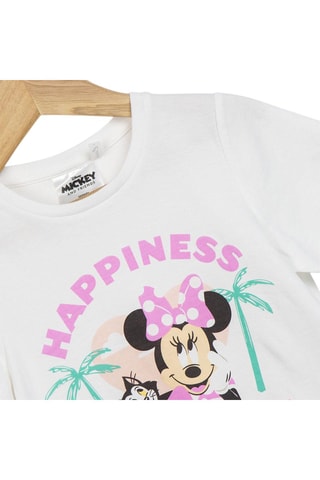 T-shirt Minnie e Figaro Disney - Branco