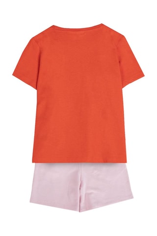 T-shirt e calções Hello Kitty Sanrio - Vermelho e rosa
