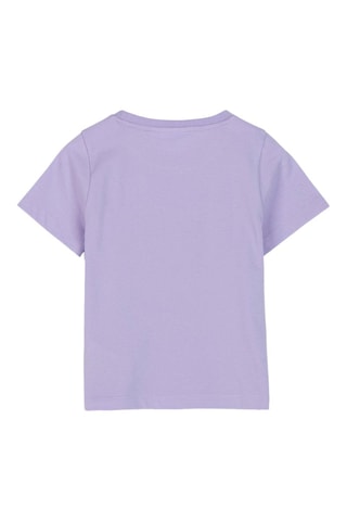 T-shirt Gabby e a Casa Mágica - Violeta e branco